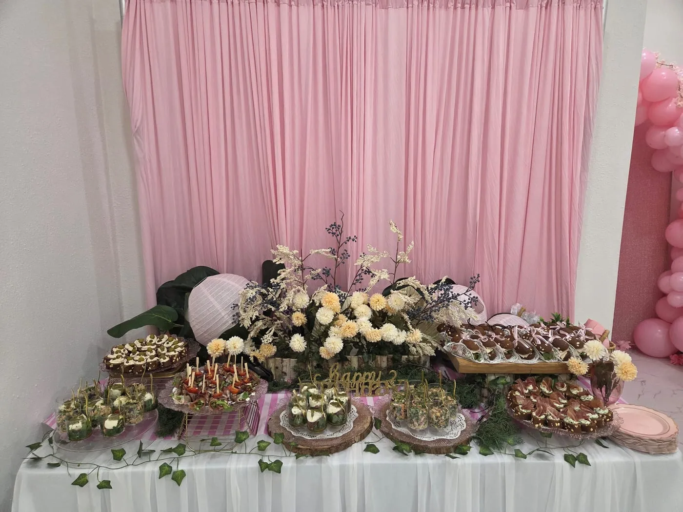 Mesa de bocados para una celebración